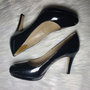 Ellen Tracy|Patton Black Patent Leather Pumps, 6.5